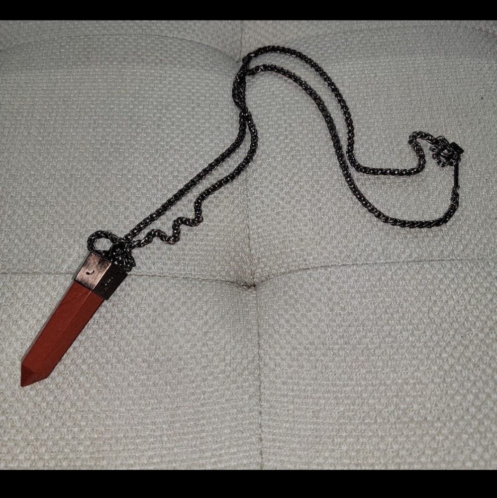 Kendra Scott Jayce Necklace Rare red jasper stone